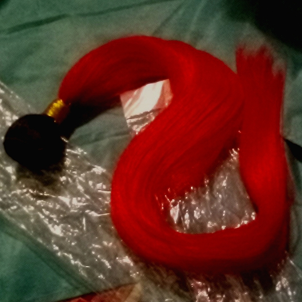 New! Red Hair Extensions W/Dark Roots